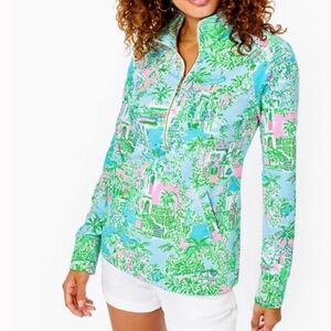 Lilly Pulitzer UPF 50+ Skipper popover in Lilly Loves Palm Beach size large NWT